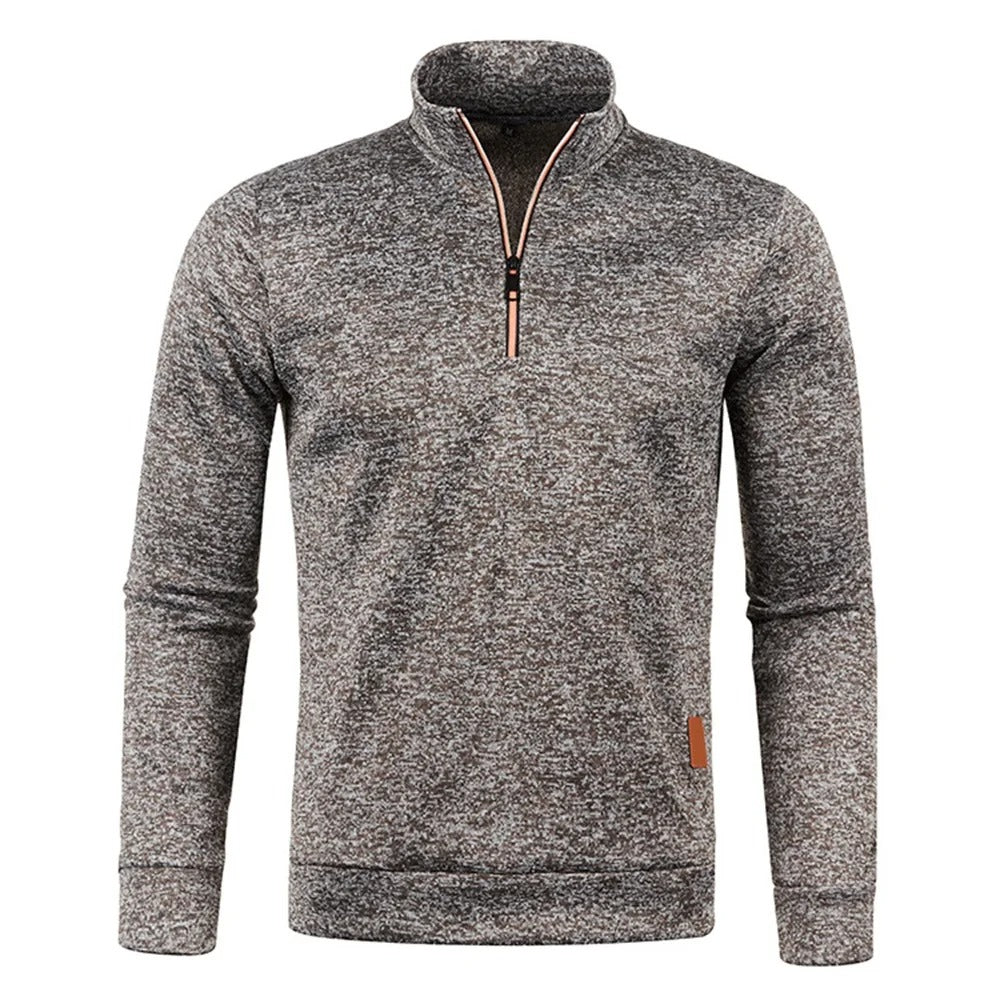 Pull à demi-fermeture à glissière pour hommes