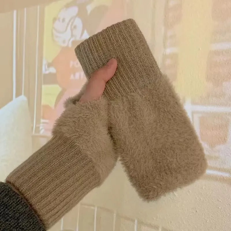 Gants polaires demi-doigts