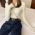Pull boutonné en tricot pour femmes
