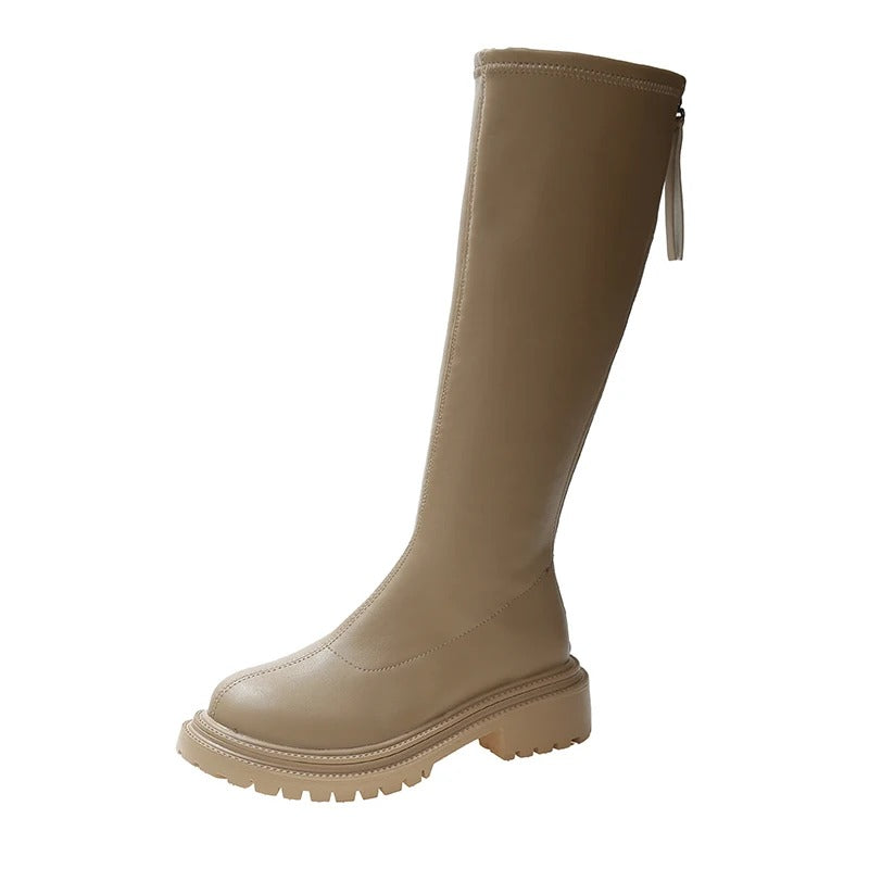 Bottes longues en cuir pour femmes