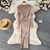 Robe crayon tricotée à manches longues pour femmes
