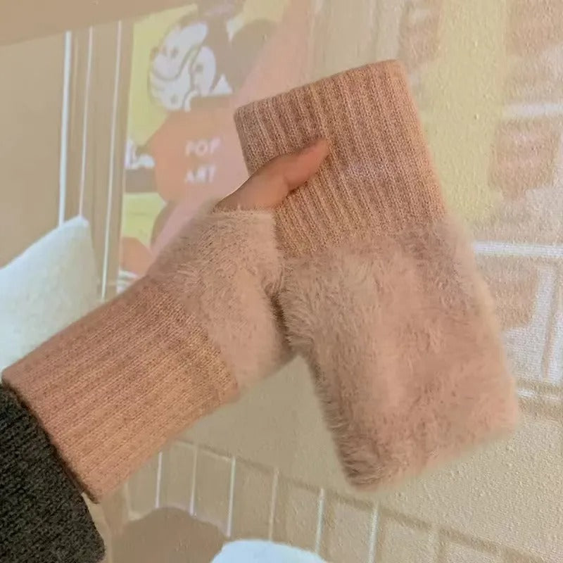 Gants polaires demi-doigts