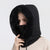 Set de masques pour femmes avec bonnet de fourrure tricoté