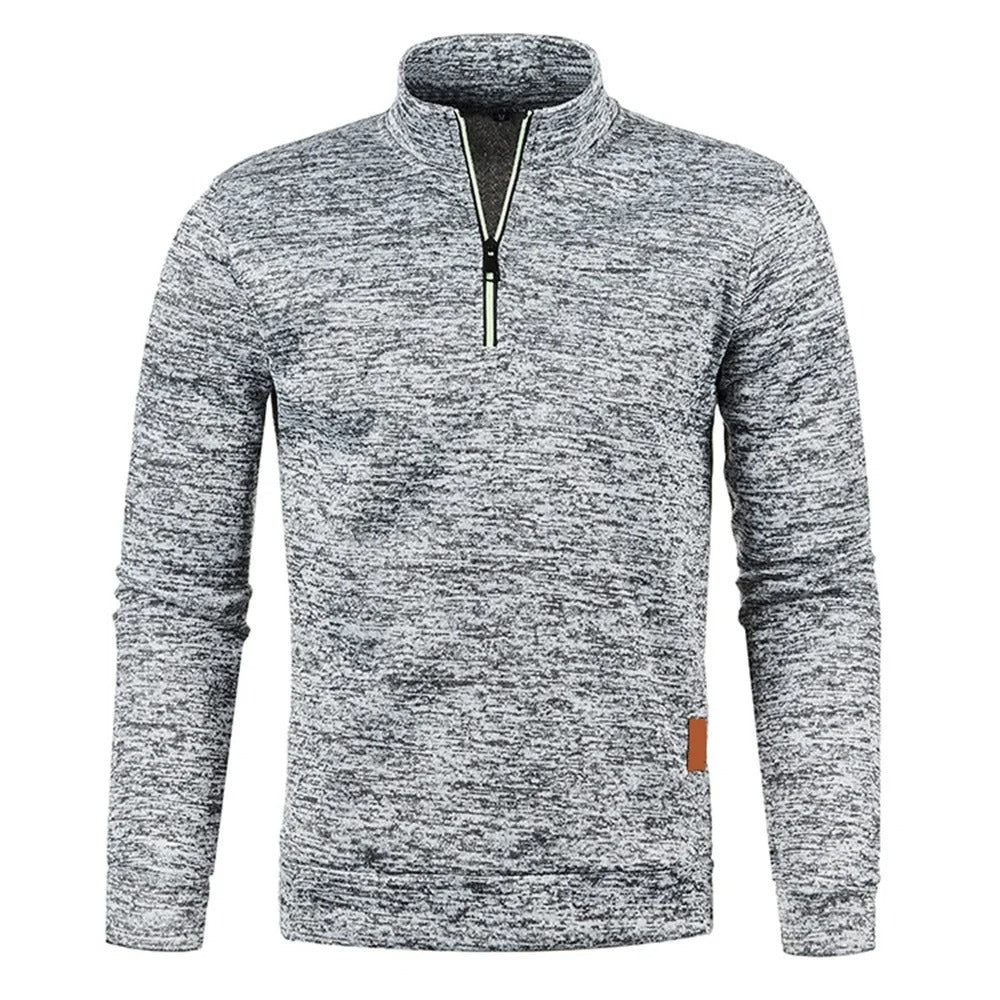 Pull à demi-fermeture à glissière pour hommes