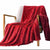 Couverture en laine velours corail