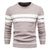 Pull-over patchwork à col rond pour hommes