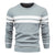 Pull-over patchwork à col rond pour hommes