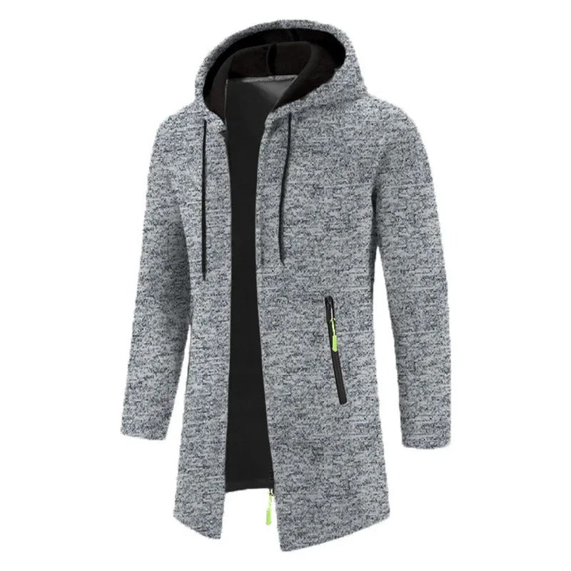 Sweats à capuche zippés à manches longues pour hommes