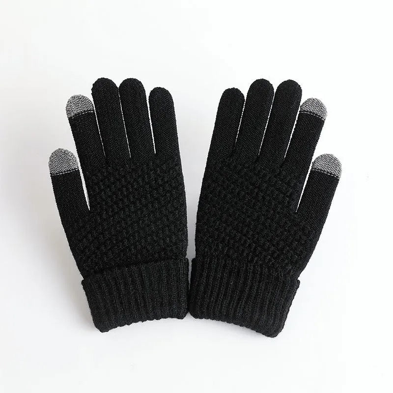 Gants d'hiver tricotés en cachemire pour femmes