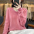Pull en laine à col en V pour femmes