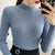 Pull en maille à col ras du cou pour femmes