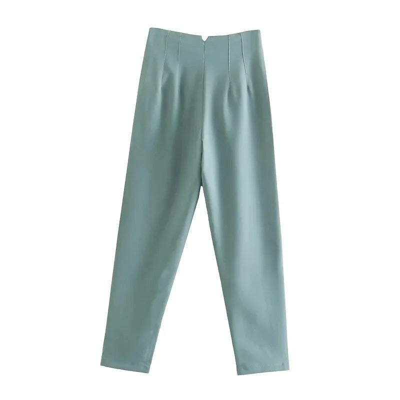 Pantalon taille haute pour femmes