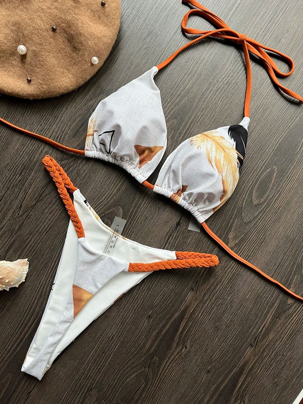 Ensemble de bikinis taille haute pour femmes