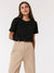 T-shirt basique en coton pour femmes