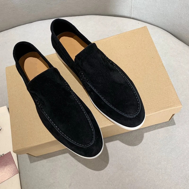 Mocassins en cuir suédé pour hommes