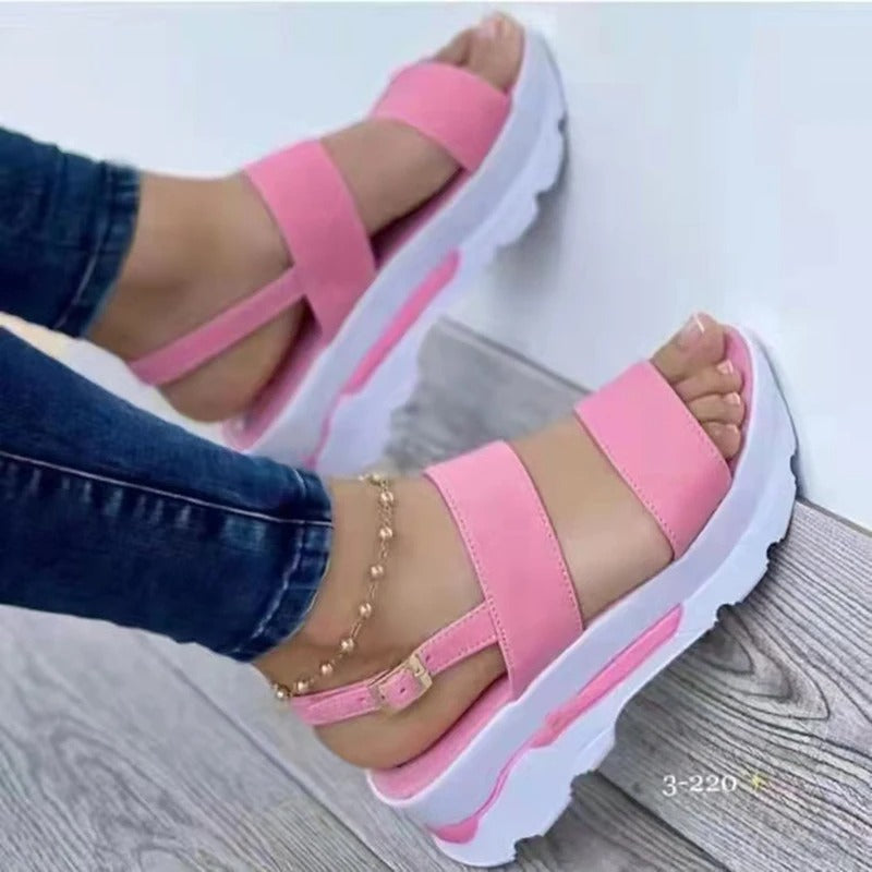 Sandales légères à semelles compensées pour femmes