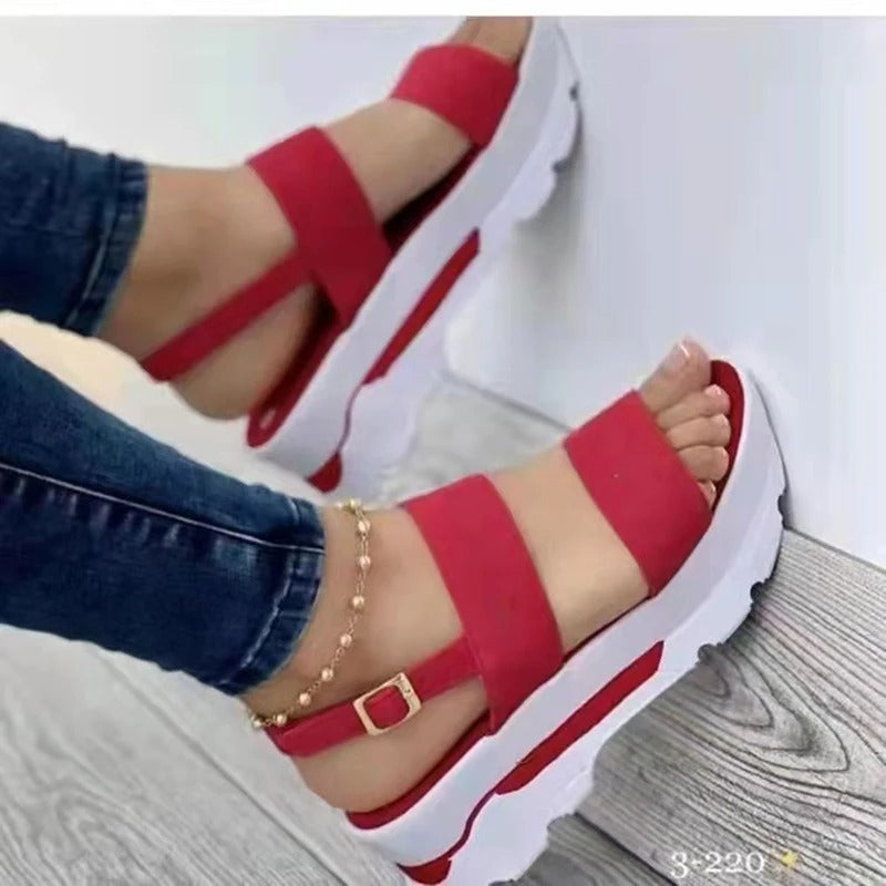 Sandales légères à semelles compensées pour femmes
