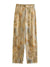 Pantalon imprimé vintage pour femmes