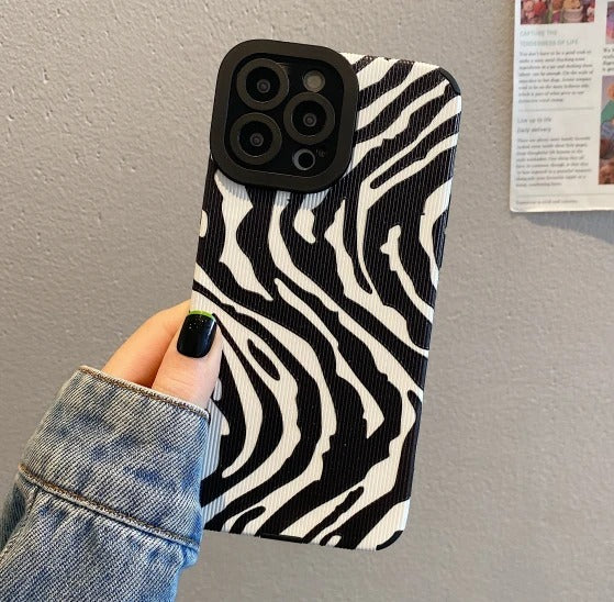 Coque pour iPhone avec motif zébré
