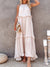 Robe Longue Femme Élégante en Mélange Polyester Coton pour Soirée et Été 2