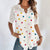 Variant image for Blouse Femme Imprimé Ludique Ajustement Parfait Polyester Respirant-49