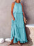 Robe Longue Femme Élégante en Mélange Polyester Coton pour Soirée et Été 3