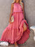 Robe Longue Femme Élégante en Mélange Polyester Coton pour Soirée et Été 5