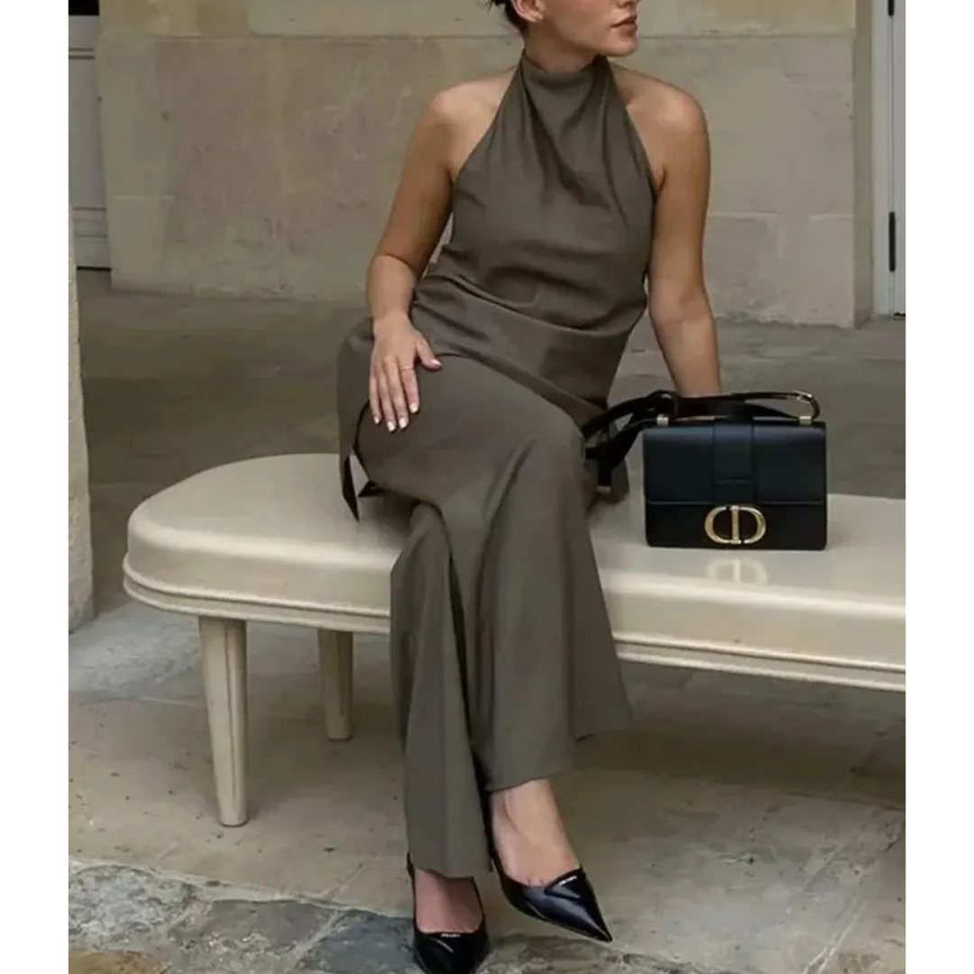 Ensemble débardeur et pantalon vintage pour femmes