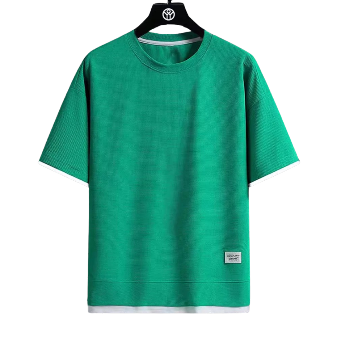 T-shirt gaufré premium pour hommes