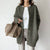 Gilet Femme Long Boutonné en Mélange de Coton et Acrylique 5