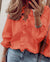 Variant image for Blouse Femme Volants Col en V 100% Polyester Élégante-33