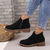 Bottines en daim et cuir pour femmes