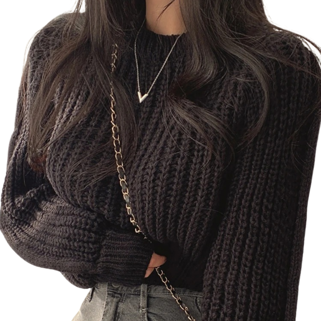 Pull Vintage tricoté ample pour femmes