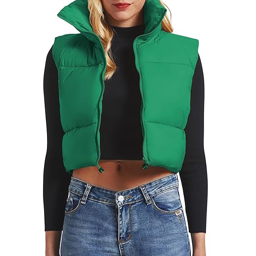 Veste matelassée courte pour femme