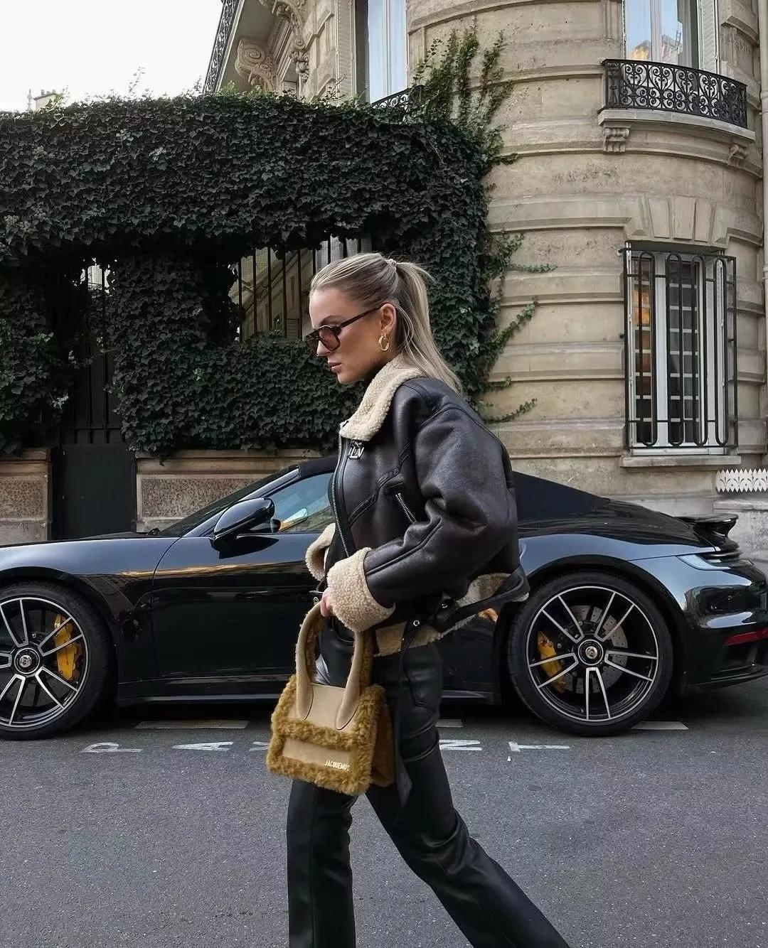 Veste Vintage à ourlet ceinturé pour femmes