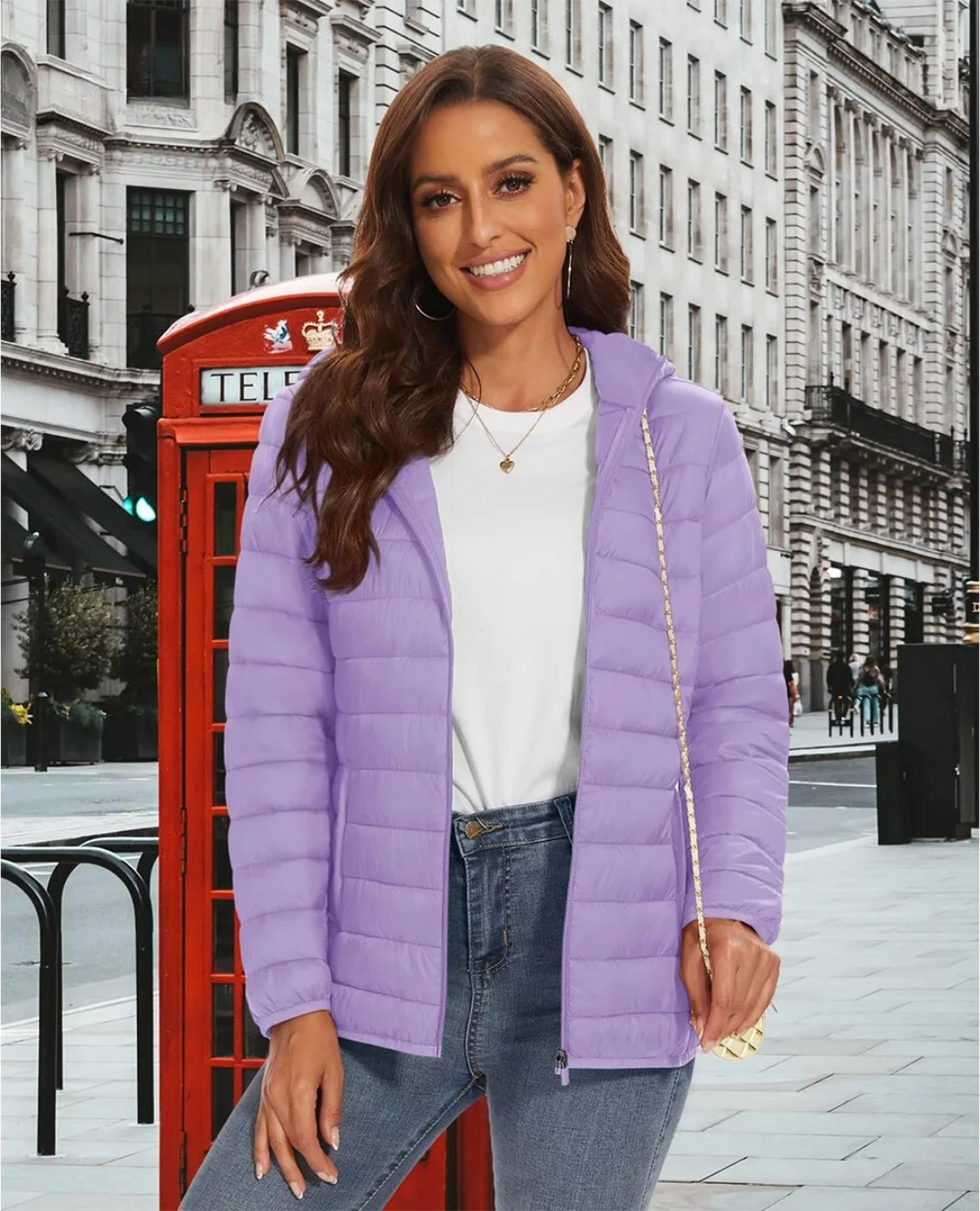 Veste légère à capuche pour femmes