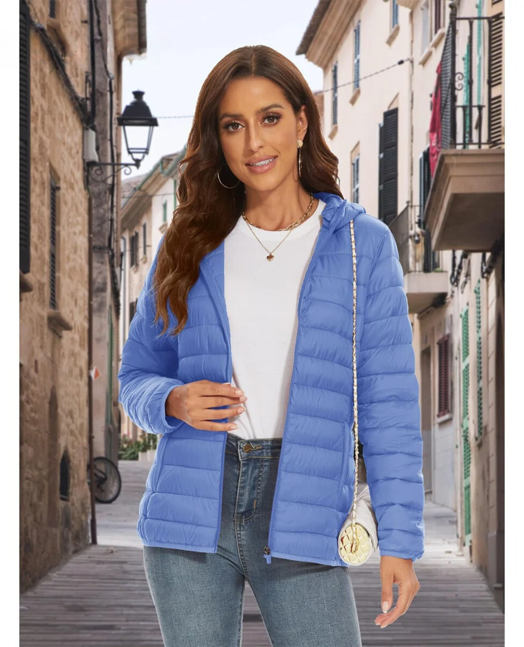 Veste légère à capuche pour femmes