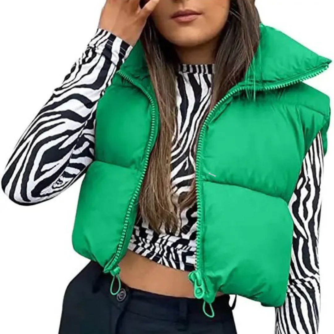 Veste matelassée courte pour femme