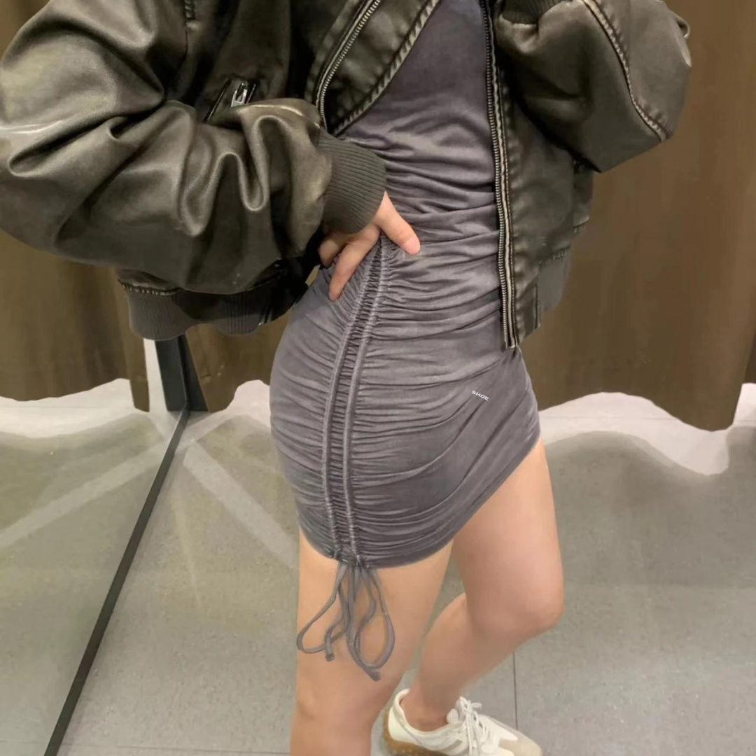 Veste de moto zippée pour femmes