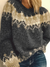 Pull en maille à imprimé jacquard pour femmes