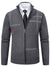 Pull pour homme à fermeture éclair en tricot doux élégant-3