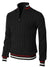 Variant image for Pull Homme Zippé Tricot Doux Élégant-17