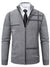 Pull pour homme à fermeture éclair en tricot doux élégant-6