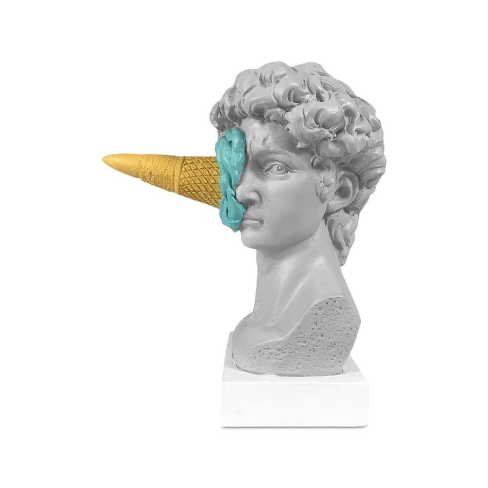 La sculpture de glace de David