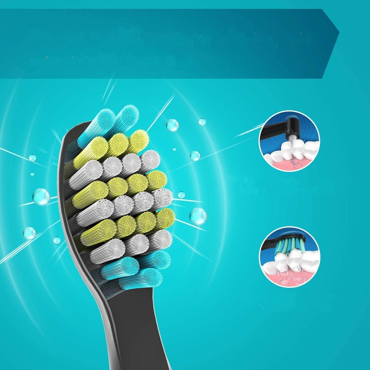 Brosse à dents électrique sonique rechargeable