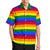 Chemise pour hommes à rayures arc-en-ciel
