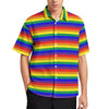 Chemise pour hommes à rayures arc-en-ciel