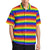 Chemise pour hommes à rayures arc-en-ciel