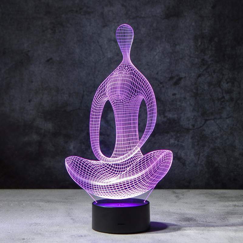 Lampe à illusion 3D pour le yoga