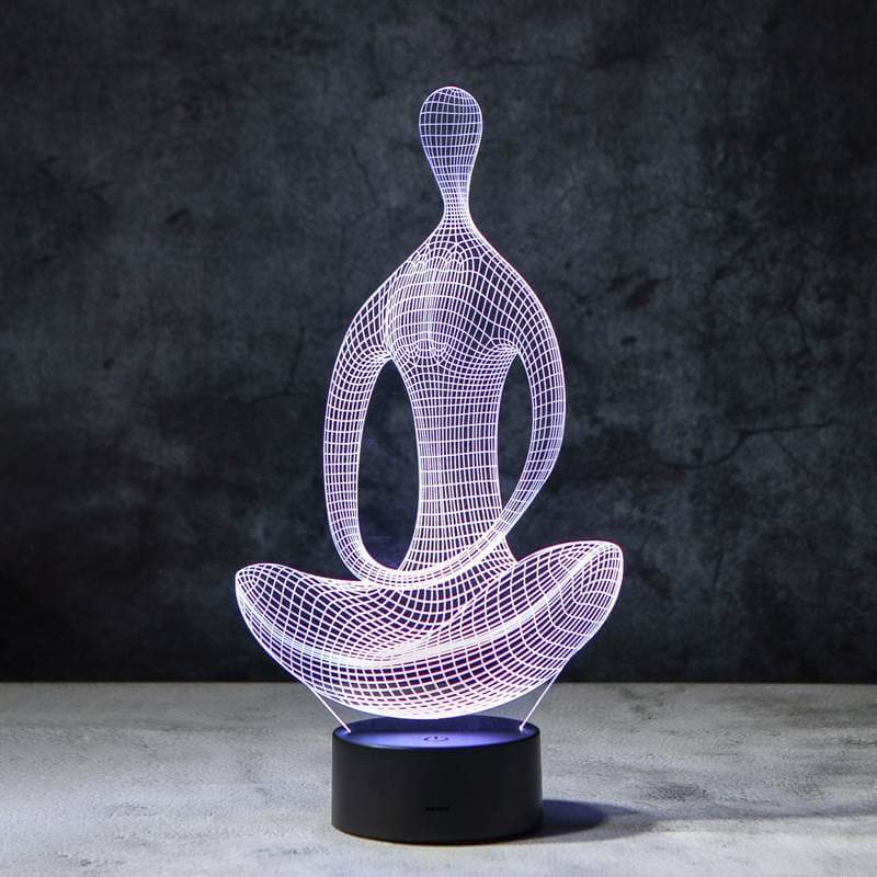 Lampe à illusion 3D pour le yoga